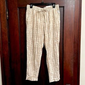 New With Tags! High Waisted Tie Dye Linen Pants